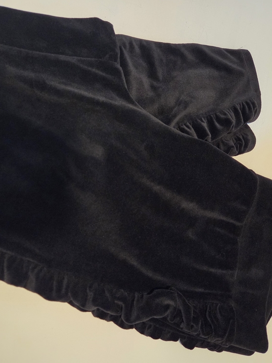 torrid Pants - Torrid Size 3 Black Velvet Ruffle Leggings